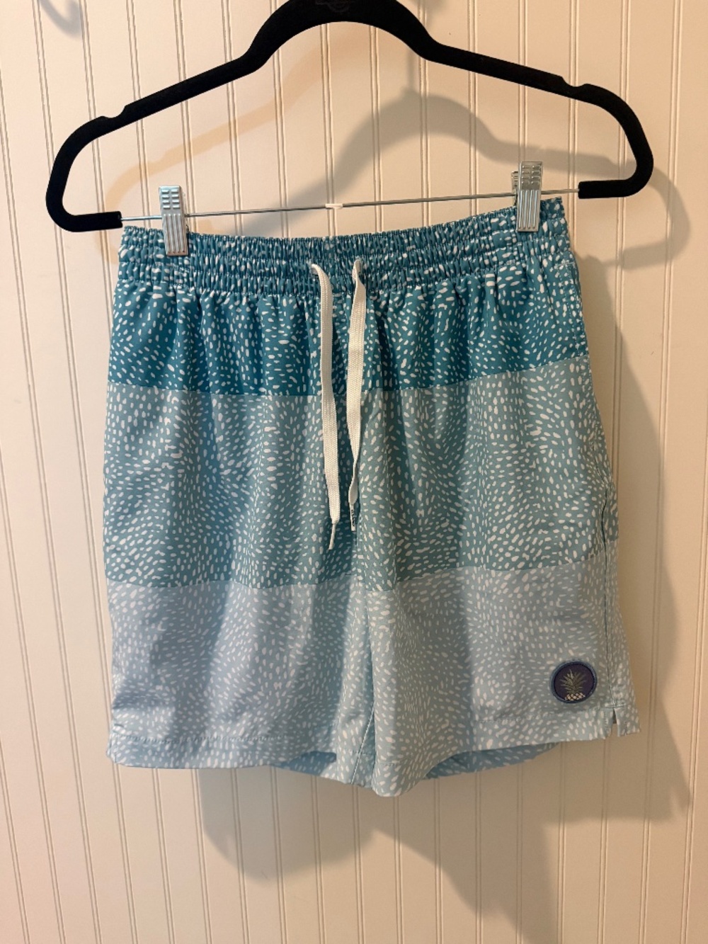 Chubbies Blue Long Liner Swim Trunks